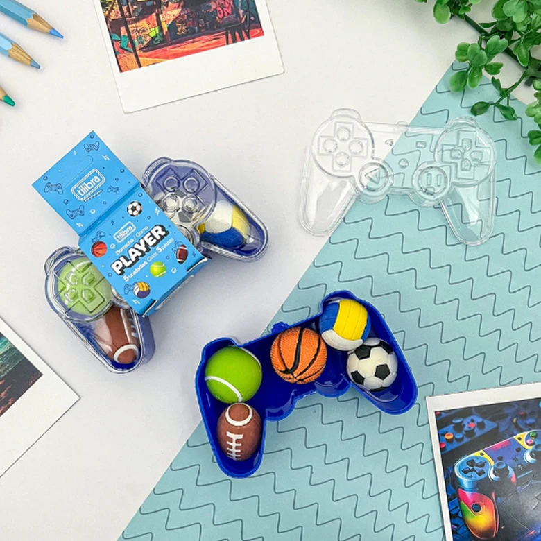 Borracha Player com 5 Borrachas Esportivas